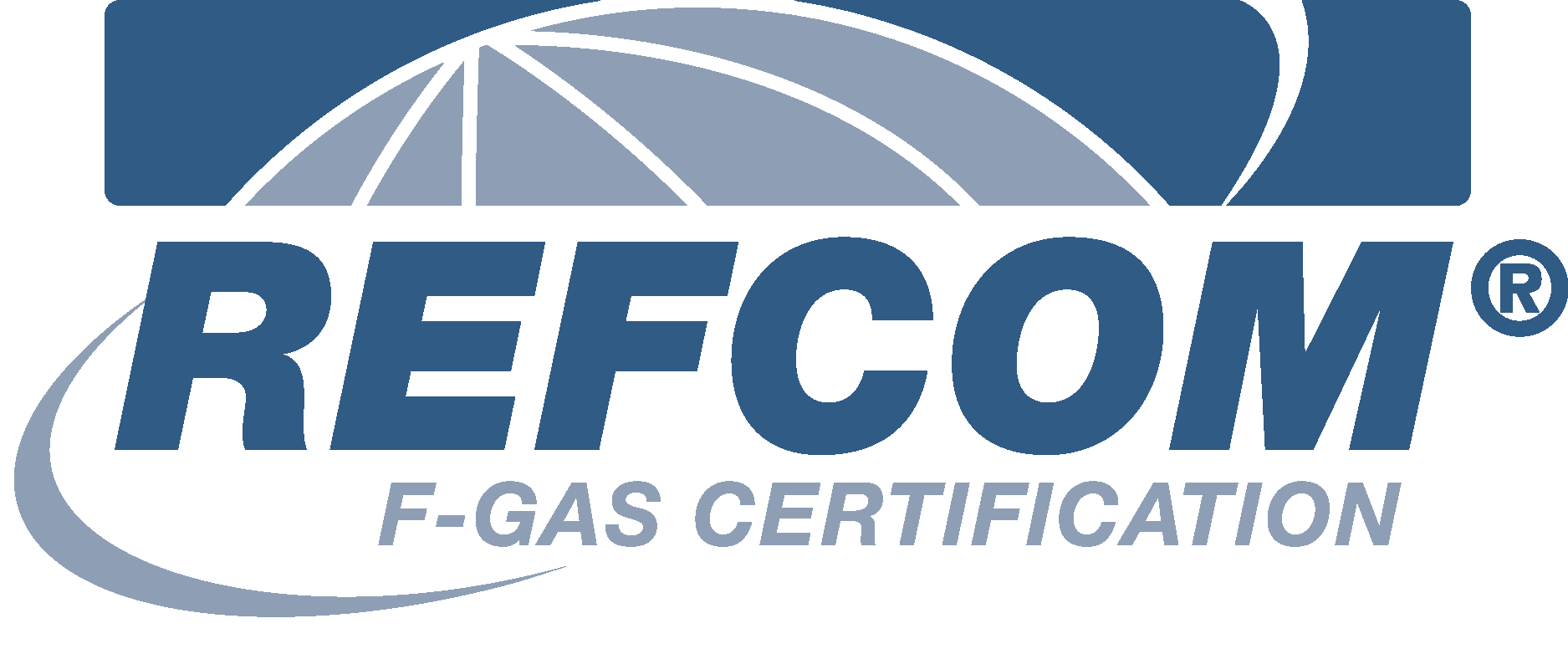 Refcom Logo a logo of a F-gas certification company. F-gas is Air Conditioning